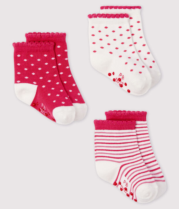 Set van 3 paar babysokken multicouleur