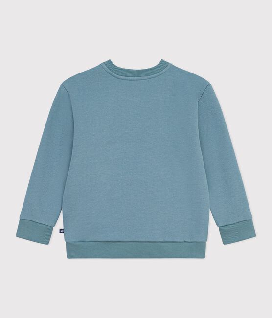 Katoenen sweatshirt met motief voor kinderen blauw GOBELIN
