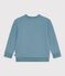 Katoenen sweatshirt met motief voor kinderen blauw GOBELIN