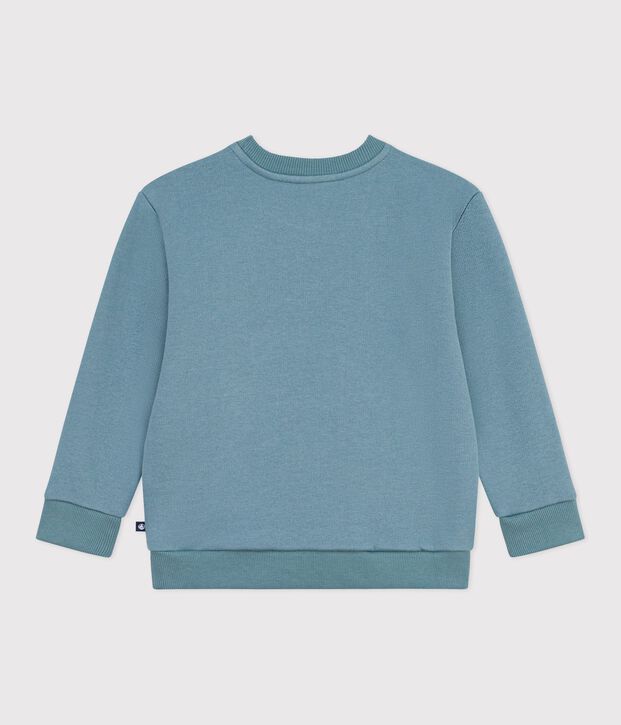 Katoenen sweatshirt met motief voor kinderen blauw