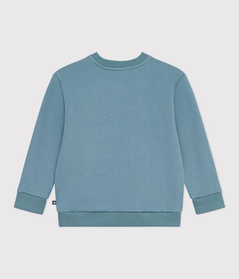 Katoenen sweatshirt met motief voor kinderen blauw