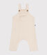 Salopette en tricot de laine et coton bébé