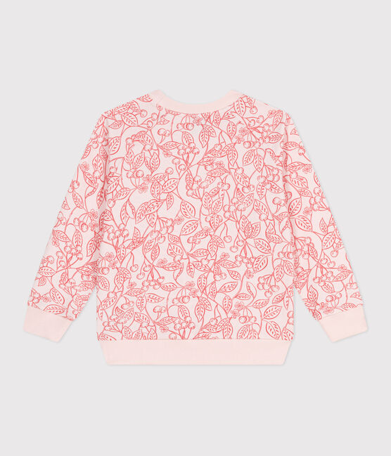 Katoenen sweatshirt met print voor kinderen roze FLEUR/ SPI