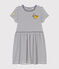 Robe Monsieur Madame en coton enfant fille blanc MARSHMALLOW/bleu SMOKING