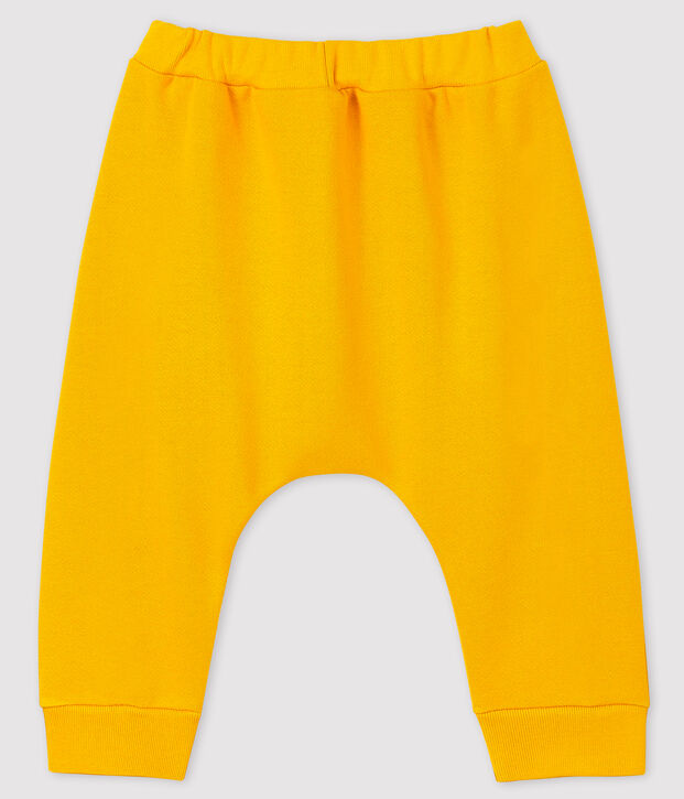 Molton babysbroek geel