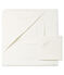 Coffret carré de bain et doudou bébé en BE et tubique blanc MARSHMALLOW/blanc MULTICO