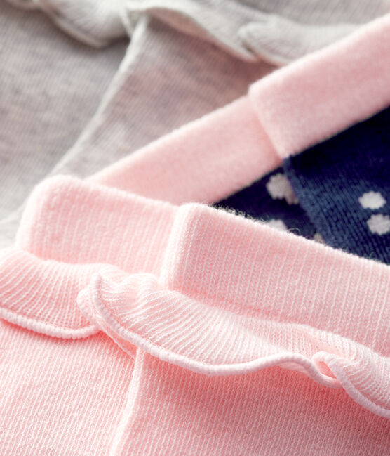 Lot de 3 paires de chaussettes enfant fille variante 1