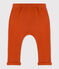 Broek in dikke jersey voor baby's bruin RUSTY