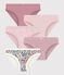Lot de culottes enfant en coton &agrave; fleurs multicouleur