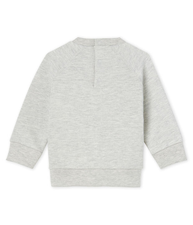 Sweatshirt b&eacute;b&eacute; gar&ccedil;on en molleton gris