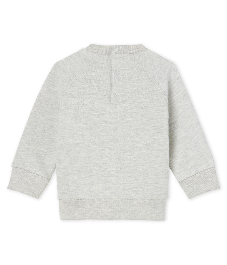 Sweatshirt van molton babyjongen grijs