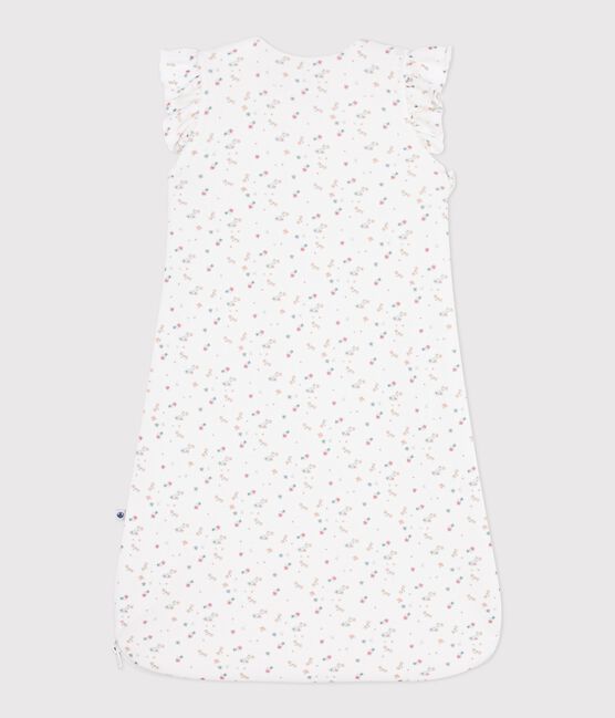 Gigoteuse bébé en velours imprimé fleuri TOG 3 blanc MARSHMALLOW/blanc MULTICO