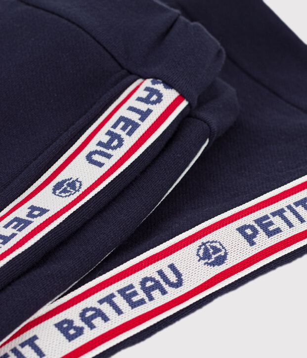Pantalon de jogging enfant en coton bleu marine