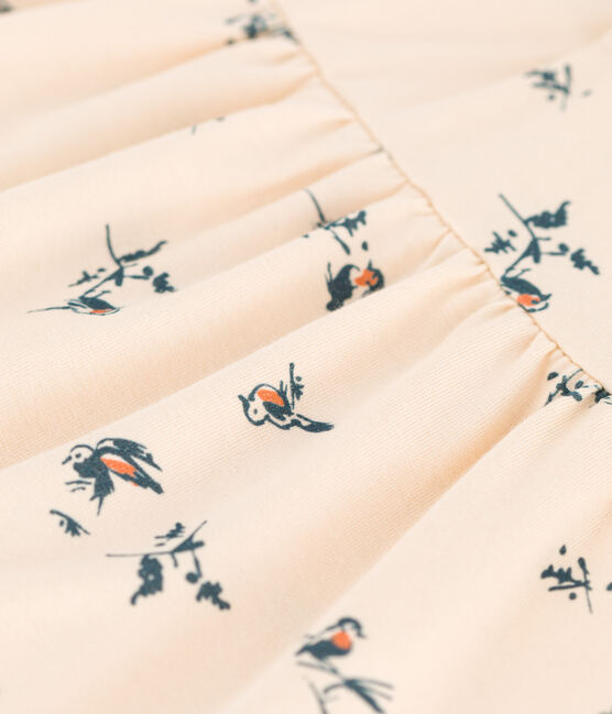 Robe manches longues en jersey bébé blanc AVALANCHE/ MULTICO