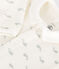 Fluwelen babypyjama wit MARSHMALLOW/ HERBIER