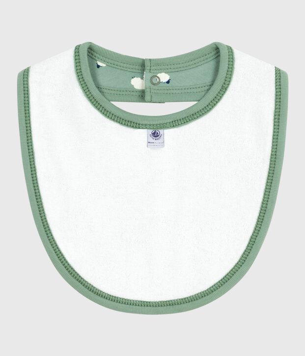 Katoenen babyslabbetje met print groen/multicouleur