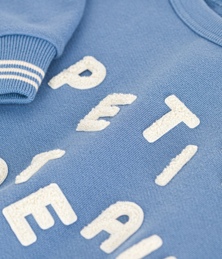 Sweatshirt en molleton enfant fille / gar&ccedil;on bleu