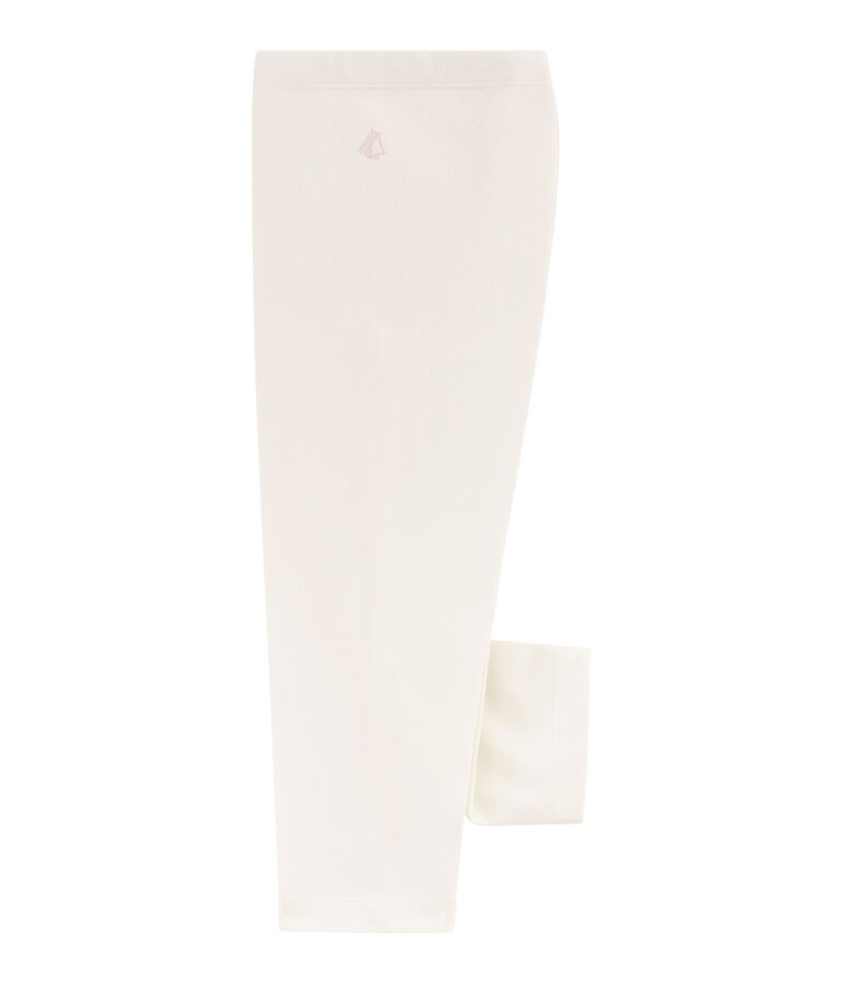 Legging court enfant fille blanc MARSHMALLOW