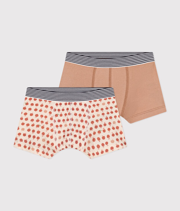 Set met 2 katoenen boxershorts voor kinderen multicouleur
