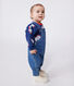 Salopette bébé en jean élasthanne jambes longues