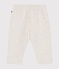 Broek in doorgestikt tubic voor baby's beige MONTELIMAR CHINE