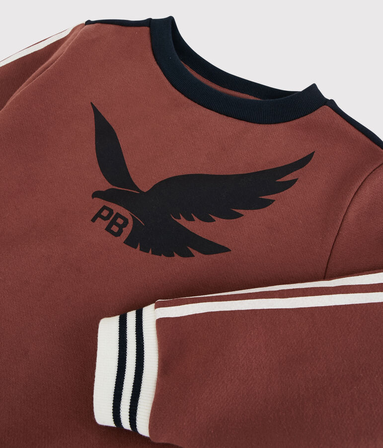 Sweatshirt en molleton enfant gar&ccedil;on orange