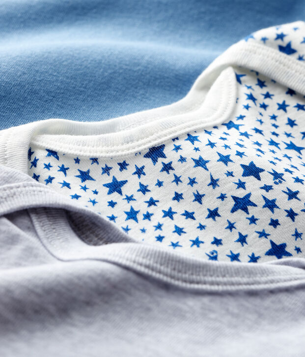Set van 3 rompertjes met lange mouwen voor baby jongen multicouleur