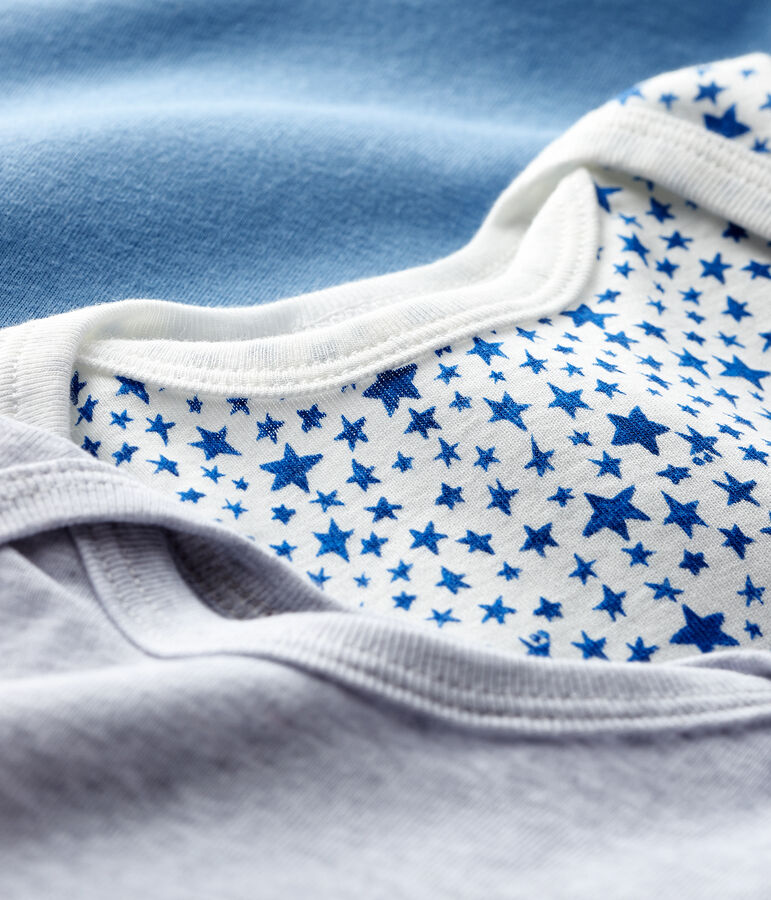 Lot de 3 bodies manches longues b&eacute;b&eacute; gar&ccedil;on multicouleur