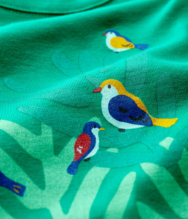 Katoenen T-shirt met korte mouwen voor babyjongens groen