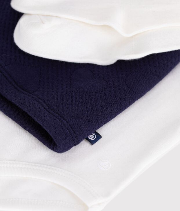 Ensemble cadeau b&eacute;b&eacute; en coton : robe, body et collant multicouleur