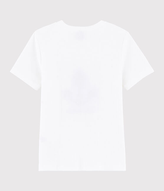 Tee shirt sérigraphié enfant garçon blanc ECUME
