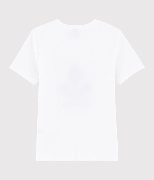 Tee shirt s&eacute;rigraphi&eacute; enfant gar&ccedil;on blanc