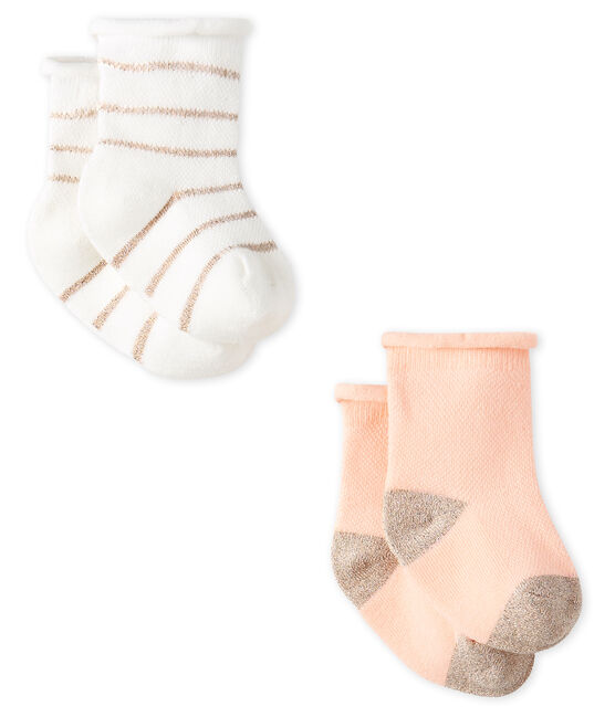 Lot de 2 paires de chaussettes légères bébé fille variante 2