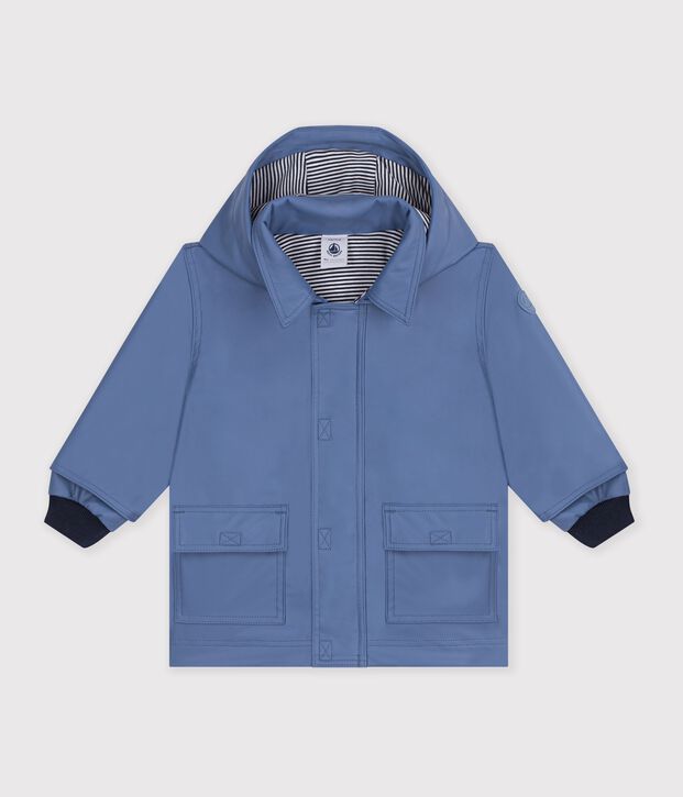 Iconische effen oliejas voor baby's blauw