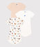 Lot de 3 bodies manches courtes chiens bébé en coton variante 1