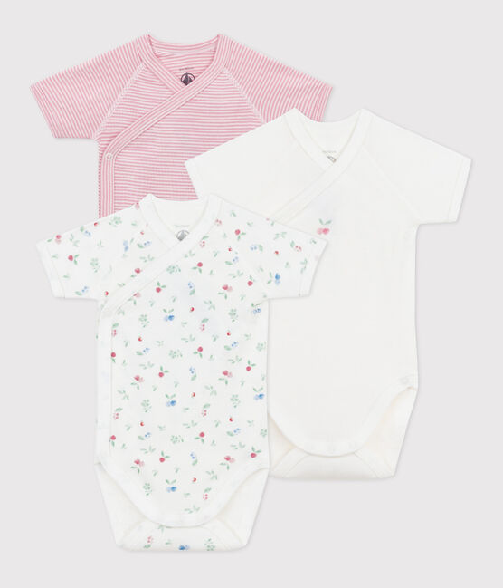 Set van 3 katoenen rompertjes met print en korte mouwen voor baby's variante 2