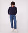 Effen katoenen sweatshirt voor dames blauw SMOKING