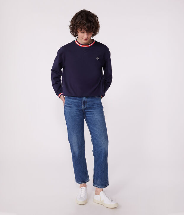 Effen katoenen sweatshirt voor dames SMOKING