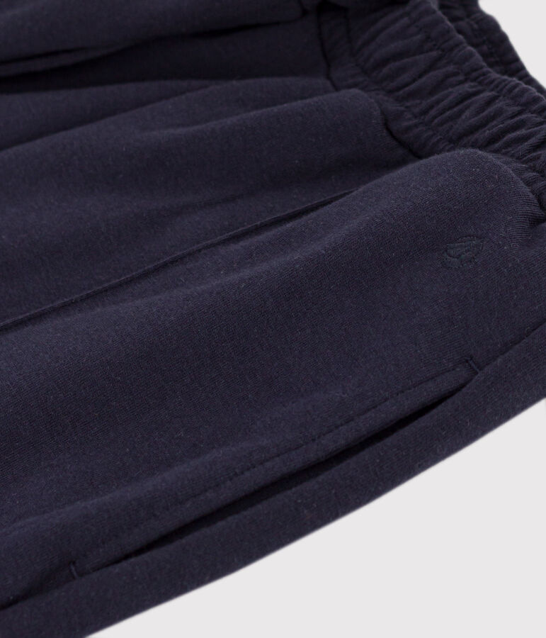 Damesbroek van katoen en elastaan blauw