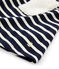 Robe manches longues enfant fille bleu SMOKING/beige COQUILLE