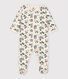 Slaappakje met bloemen voor baby's in molton 