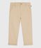 Pantalon enfant en coton beige SANDER