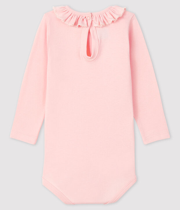 Body manches longues b&eacute;b&eacute; fille rose
