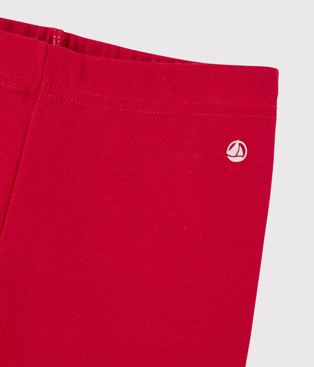 Legging en coton b&eacute;b&eacute; rouge