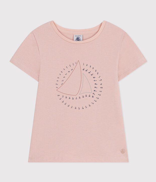 T-shirt van lichte jersey voor meisjes roze