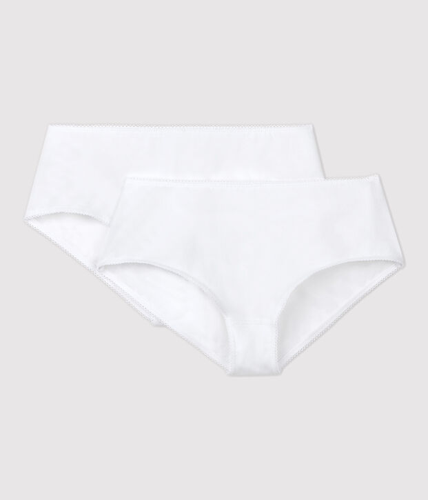 Set met 2 witte shorties voor meisjes multicouleur