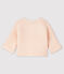 Gebreid vestje uit biokatoen voor baby's roze FLEUR
