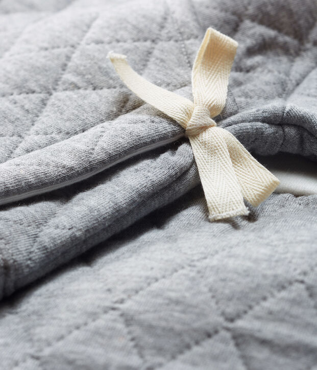 Set van 2 items voor baby's van gewatteerde tubic grijs