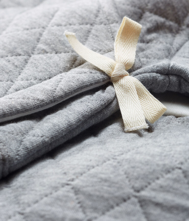 Ensemble deux pi&egrave;ces b&eacute;b&eacute; en tubique matelass&eacute; gris SUBWAY CHINE CN