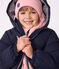 Effen donsjack voor kinderen blauw SMOKING
